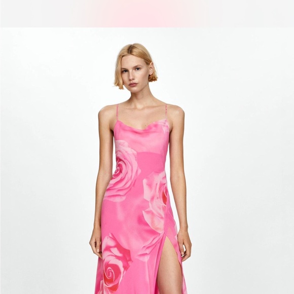 Mango Dresses & Skirts - Mango Pink Floral Dress